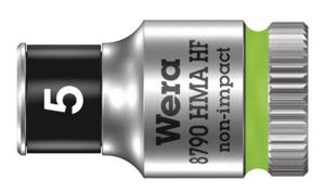 Wera 8790 HMA HF Zyklop Hand- en Machinedop met 1/4" Aandrijving met Vasthoudfunctie, 5,0  mm - 1 stuk(s) - 05003719001