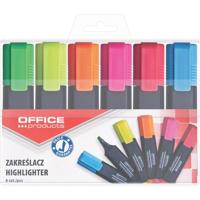 OFFICE products markeerstift, 1-5 mm, geassorteerde kleuren, etui van 6 stuks