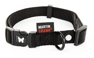 MARTIN HALSBAND VERSTELBAAR NYLON ZWART 50-70X4 CM