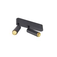SLV OpbouwspotGrip! S 2-lichts zwart 3000K - 1009047