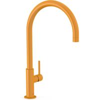 Wastafelkraan Tres Study | Opbouw | Draaibare uitloop | Mengkraan | Hoog model | 1-hendel | Rond | Geel
