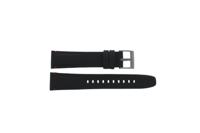 Horlogeband Seiko 6N76-00H0 / SUR271P1 / L0JR011N0 Canvas Zwart 21mm