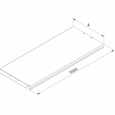 Kabelgootdeksel clipsbaar dipped-galvanised 300mm