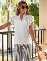 Elvira Casuals Blouse Rose E2 25-002 Blouse 15 Off White
