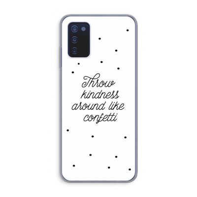 Confetti: Samsung Galaxy A03s Transparant Hoesje