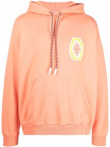 Marcelo Burlon County of Milan hoodie à patch Cross en macramé - Orange