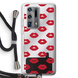 Lips: Huawei P40 Pro Plus Transparant Hoesje met koord