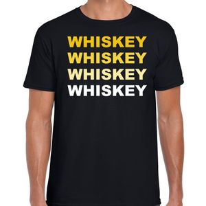 Whiskey drank fun t-shirt zwart voor heren