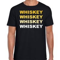 Whiskey drank fun t-shirt zwart voor heren - thumbnail