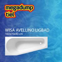 Wisa Ligbad Avellino 160X70X40 cm Wit - Avellino 160x70x40 cm Links - thumbnail