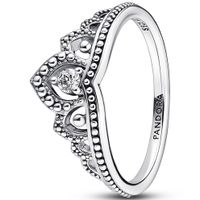 Pandora 192233C01 Ring Regal Beaded Tiara zilver-zirconia zilverkleurig-wit - thumbnail