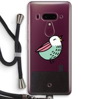 Birdy: HTC U12+ Transparant Hoesje met koord