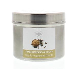 Green Tree Geurkaars sandelwood & clove (150 gr)