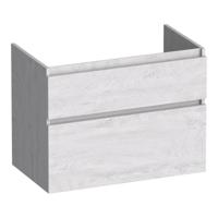 Brauer Delight - Onderkast - 80 cm - met 2 Softclose Lades Greeploos en 1 Sifon Uitsparing - Forest Seashell