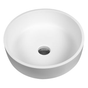 Waskom BWS Sun Opzetkom Solid Surface 40x40 cm Wit