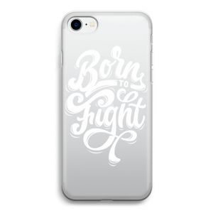 Born to Fight: iPhone SE 2020 Transparant Hoesje