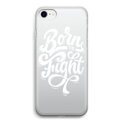Born to Fight: iPhone SE 2020 Transparant Hoesje