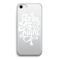 Born to Fight: iPhone SE 2020 Transparant Hoesje