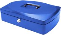 Q-CONNECT geldkoffer, 325 x 235 x 85 mm, blauw