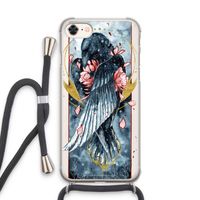 Golden Raven: iPhone 7 Transparant Hoesje met koord