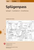 Wandelkaart - Topografische kaart 1255 Splügenpass | Swisstopo