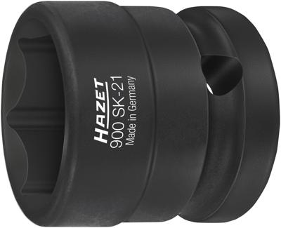 HAZET Krachtdopsleutel 900SK-21 · 1/2 inch (12,5 mm) vierkant hol · Buiten-zeskant-tractieprofiel · SW 21 mm
