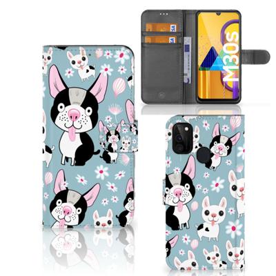 Samsung Galaxy M21 | M30s | Telefoonhoesje | Met pasjeshouder | Hondjes