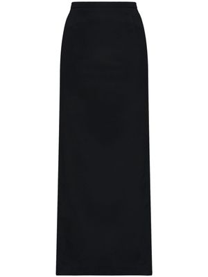 Dolce & Gabbana jupe fendue à coupe longue - Noir