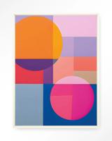 Urban Cotton Wandkleed 'Combine' 145 x 190cm in Floating Frame - off white