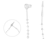 Veiligheidssluit 125 mm bolletjes 1000st