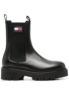 Tommy Jeans bottines Urban 50 mm en cuir - Noir