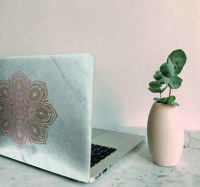 Stickers voor laptop Mandala met marmereffect - thumbnail