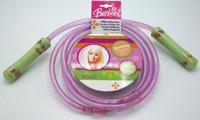 Van Der Doelen Barbie springtouw 214 cm lang met glitter touw van kunststof Van Der Doelen Barbie springtouw 214 cm lang met glitter touw van kunststof