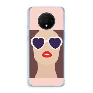 Red lips: OnePlus 7T Transparant Hoesje
