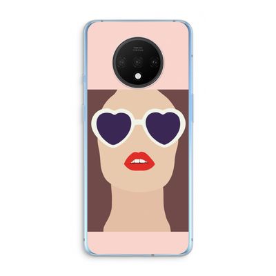 Red lips: OnePlus 7T Transparant Hoesje