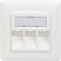 Digitus DN-93821 Keystone houder 3-voudig Wit Digitus DN-93821 Keystone houder 3-voudig Wit
