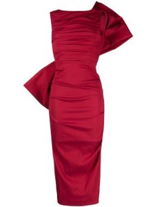 Rachel Gilbert robe mi-longue Zora à détail de nœud - Rouge