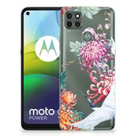 Motorola Moto G9 Power TPU Hoesje Bird Flowers - thumbnail