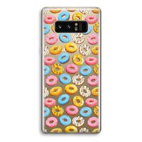 Pink donuts: Samsung Galaxy Note 8 Transparant Hoesje