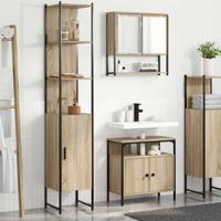 Badkamermeubelset 3 pcs Sonoma eiken 33 x 33 x 185.5 cm