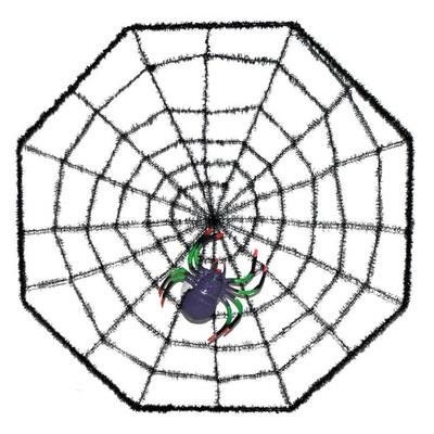 Decoratie Spinnenwebben - 37 x 37 cm - Halloween thema versieringen met spin - horror sfeer Decoratie Spinnenwebben - 37 x 37 cm - Halloween thema versieringen met spin - horror sfeer