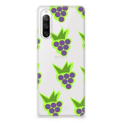 Sony Xperia 10 IV | Siliconen Case | Druiven