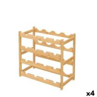 Flessenrek Kinvara Natuurlijk 45 x 23,5 x 42,5 cm (4 Stuks)
