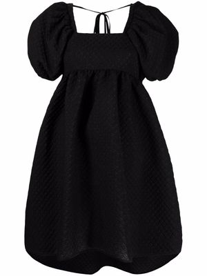 Cecilie Bahnsen robe Tilde à manches bouffantes - Noir