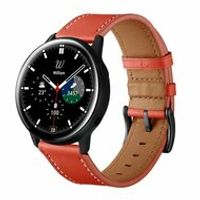 lederen bandje - Rood - Samsung Galaxy Watch 6 - 40mm & 44mm - thumbnail