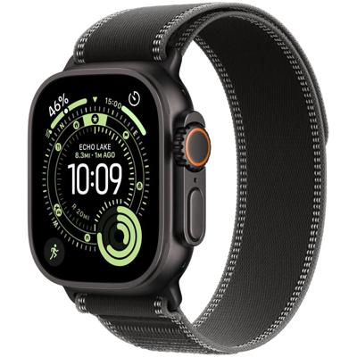 Apple Watch Ultra 3 GPS + Cellular 49mm met Trail Loop - M/L Smartwatch Zwart