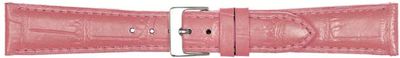 Horlogeband Poletto 454.16.20 Leder Roze 20mm