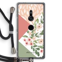 Sweet heaven geometrics: Sony Xperia XZ2 Transparant Hoesje met koord