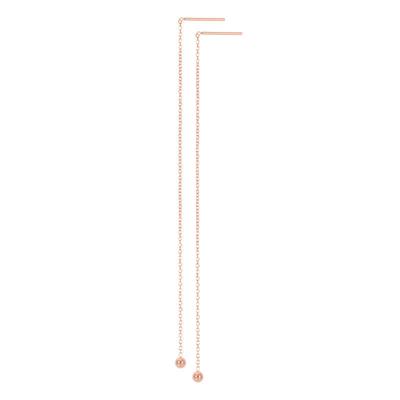 iXXXi Doortrek Oorbellen Chain Ball Rosé