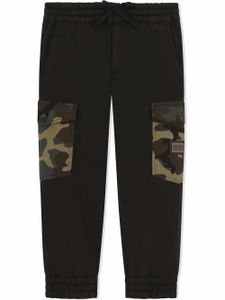 Dolce & Gabbana Kids pantalon de jogging à poches cargo - Noir